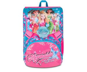 Seven Mermaid Magic Sac à dos double compartiment extensible, bleu ciel, grande capacité, dossier préformé, fille, école primaire, bleu ciel, Taglia unica, Décontracté