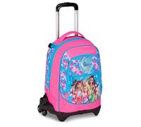 Seven Mermaid Magic Trolley école Jack 3 roues, fuchsia, sac à dos avec chariot détachable de 33 litres, pour école primaire et média, fille, fuchsia, Taglia unica, Décontracté