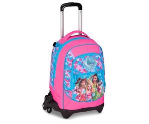 Seven Mermaid Magic Trolley école Jack 3 roues, fuchsia, sac à dos avec chariot détachable de 33 litres, pour école primaire et média, fille, fuchsia, Taglia unica, Décontracté