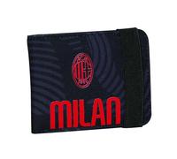 Seven Milan Portefeuille avec fermeture pratique avec élastique, noir, compartiments pour cartes, espèces et pièces, accessoires Juventus, pour garçon et fille, Noir , Taglia Unica