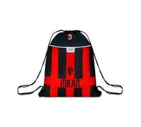 Seven Milan Sac à dos rouge et noir Sac de sport et de loisirs pour école primaire Football Rouge Taglia unica Casual, rouge, Taille unique, Décontracté