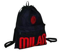 Seven Milan Sac avec poche avant, noir, 18 litres, sac de sport, école, salle de sport et loisirs, enfants et adolescents, Noir , Taglia Unica