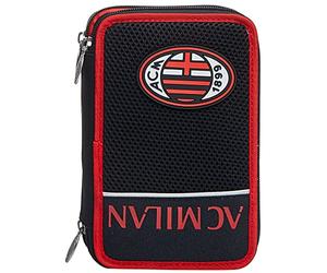 Seven Milan, Winners Club, Red and Black 3-Compartment Case, Complete with Pencils, Pens, Markers