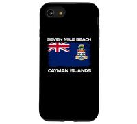 Seven Mile Beach Drapeau des îles Caïmans Vieilli Coque pour iPhone SE (2020) / 7/8