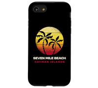 Seven Mile Beach Îles Caïmans Design rétro Coucher de Soleil Coque pour iPhone SE (2020) / 7/8