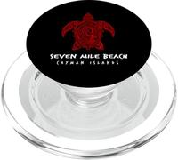 Seven Mile Beach Îles Caïmans Tribal Sea Turtle Island PopSockets PopGrip pour MagSafe