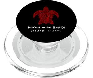 Seven Mile Beach Îles Caïmans Tribal Sea Turtle Island PopSockets PopGrip pour MagSafe