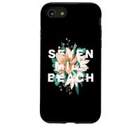 Seven Mile Beach Motif Floral Îles Caïmans Coque pour iPhone SE (2020) / 7/8