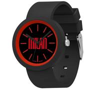 Seven Montre Milan à Quartz, Rouge Noir, analogique à Quartz, Enfants et garçons, Montre Sport et Football, Rouge/Noir, Taglia Unica, Bracelet