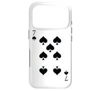 Seven of Spades - Costumes d'halloween Amusants et faciles à l'avant et à l'arrière Coque pour iPhone 17 Pro