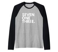 Seven One Three Code régional 713 Houston Texas Manche Raglan