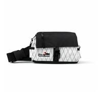 Seven Peaks Sac banane imperméable antivol avec plusieurs compartiments, sac banane de sport réglable pour homme et femme, idéal pour voyage, course, randonnée et cyclisme, Noir & blanc, Décontracté