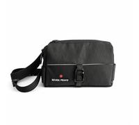 Seven Peaks Sac banane imperméable antivol avec plusieurs compartiments, sac banane de sport réglable pour homme et femme, idéal pour voyage, course, randonnée et cyclisme, Noir (Totalblack), 2-4L