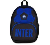 Seven Petit sac à dos Inter bleu, 14 l, sac à dos monocompartiment, poche avant, poche latérale porte-bouteille, école, maternelle, loisirs, enfants, garçons et adultes, football, produit officiel