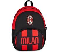 Seven Petit Sac à Dos Milan, Noir, 14 l, Sac à Dos monocompartiment, Poche Avant, Poche latérale Porte-Bouteille, école, Maternelle, Loisirs, Enfants, garçons et Adultes, Football, Produit Officiel