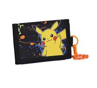 SEVEN Portafoglio Pikachu, Accessoire de Voyage-Portefeuille Mixte Enfant, Noir, Standard
