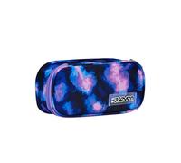 Seven Porte-Stylo Scolaire Rond Plus, Bleu, Violet Spot, Sachet Ovale avec Poche intérieure et élastiques Porte-Stylo, Accessoires de Sac à Dos, élémentaires, Moyennes, supérieures, Fille, Bleu,
