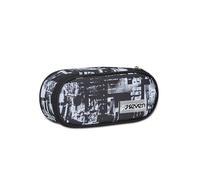 SEVEN Porte-Stylo Scolaire Rond Plus, Noir, Freethink Boy, Sachet Ovale avec Poche intérieure et élastiques Porte-Stylo, Accessoires de Sac à Dos, élémentaires, Moyennes, supérieures, Enfant garçon,