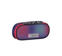 SEVEN Porte-Stylo Scolaire Round Plus, Violet, Shadefull Girl, Sachet Ovale avec Poche intérieure et élastiques Porte-Stylo, Accessoires Sac à Dos, élémentaires, Moyens, supérieurs, garçon Fille,