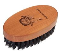 Seven Potions Brosse à barbe en poils de sanglier pour hommes. Fabriquée en bois de poirier avec des poils fermes pour dompter et adoucir votre barbe