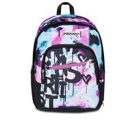 Seven Sac à dos d'école Dual Detach, bleu fuchsia, double compartiment de 32 L, avec poche PC, poche gourde, poche avec organisateur et compartiment amovible, école moyenne et supérieure, sac à dos