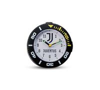 Seven Réveil analogique Juventus à Quartz avec Mouvement continu, Produit Officiel, Football, idée Cadeau pour Enfants et Adultes