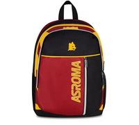 Seven Roma Sac à Dos d'école Double Compartiment, Noir, 26 l, Poche Avant, Poche latérale Porte-Bouteille, école Primaire et secondaire, pour Enfants et Adolescents, Football, Produit Officiel