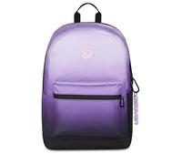 Seven ROUND SHADE TECH Sac à dos d'école, rose, 29 l, monocompartiment, batterie externe intégrée, recharge USB, extensible, poche avant, compartiment intérieur pour PC, école secondaire et supérieur