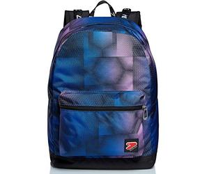 Seven Sac à Dos, Cyberspace, Sac à Dos Écologique, Sac à Livres, Filles et Garçons, Grande Capacité, pour L'École, le Sport, les Loisirs, Double Face, avec Tableau led, Bleu/Noir