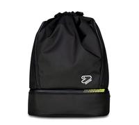 Seven Sac à dos de gym Seven, noir, cm pratique fermeture avec cordon de serrage, bretelles en ruban réglables, poches et compartiment inférieur, sac à dos sport, école et loisirs, garçon, Noir