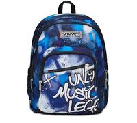 Seven Sac à Dos d'école Adavanced Detach, Bleu, Retrocolor, Double Compartiment avec Poche Amovible, Utilisation Sac à Dos, Poche pour PC, Poche Porte-Bouteille, Sac à Dos Moyen et supérieur, Enfant