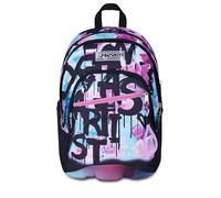 Seven Sac à dos d'école Dual, bleu fuchsia, double compartiment de 31 L, avec poche pour PC, poche pour bouteille d'eau et poche avec organisateur, sac à dos d'école moyenne et supérieure, sac à dos