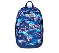Seven Sac à dos d'école Dual, violet fuchsia, double compartiment de 31 L, poche pour PC, poche pour bouteille d'eau et poche avec organisateur, école moyenne et supérieure, sac à dos pour fille