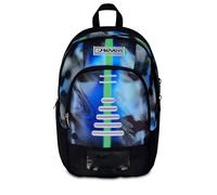 Seven Sac à dos d'école Dual Write Down, bleu, double compartiment de 31 litres de capacité, avec poche pour PC, poche pour bouteille d'eau et poche avec organisateur, écoles moyennes et supérieures