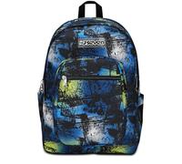 Seven Sac à Dos d'école Freethink, Bleu Jaune, garçon, Sac à Dos Double Compartiment avec Support USB, Poche pour Ordinateur ou Tablette et Poche Porte-Bouteille, Sac à Dos Moyen et supérieur, Enfant