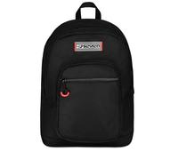 Seven Sac à dos d'école FREETHINK, double compartiment, noir, 34 L, compartiment pour ordinateur ablet, poches multifonctions, poche latérale porte-bouteille, école moyenne et supérieure, enfants