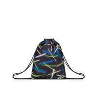 Seven Sac à Dos d'école The Double, Sideglass, Noir, Sakky Bag Monosomparto avec Cordon de Serrage, Loisirs, garçon, Noir, Taglia Unica, Sac à Dos