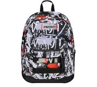 Seven Sac à dos double compartiment New Fit, Spray Me, noir, poche porte-bouteille, grande capacité, dossier préformé, sac à dos scolaire et voyage, enfants et adolescents, Noir, Taglia unica,