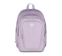Seven Sac à dos Tech Shiny – 2 compartiments, pailleté, poche PC & porte-bouteille, lilas
