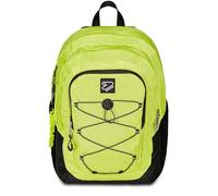 Seven Sac à dos école Tech, jaune, double compartiment avec poche PC et poche bouteille, jaune, Taglia unica, Moderne