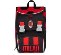 Seven Sac à Dos Extensible Milan, Double Compartiment, Noir, 24 L, Fermeture éclair latérale, Poche Frontale, Poche latérale pour Bouteille d'eau, école Primaire et secondaire, Enfant, garçon