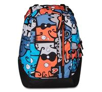 Seven Sac à Dos, Jangle Sac à Dos, Sac à Livres, pour Adolescents, Filles et Garçons, Grande Capacité, pour L'École, le Sport, les Loisirs, Double Face, design Italien, Bleu