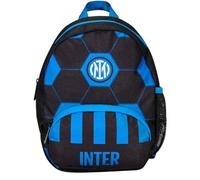 SEVEN Sac à dos maternelle petit, F.C. INTER football, noir bleu - poches latérales porte-bouteille, poche avant, sac à dos maternelle enfant - sac à dos scolaire enfant, Noir et bleu., Taglia unica,