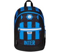 SEVEN Sac à dos scolaire ADVANCED F.C. INTER Football jusqu'à la VICTOIRE, noir bleu, sac à dos double compartiment avec poche porte-bouteille - sac à dos scolaire enfant, garçon, Noir et bleu.,