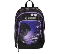 Seven Sac à dos scolaire mercredi - BE THE STRANGE YOU WANT TO - Sac à dos double compartiment - poche porte-bouteille, sac à dos fille mercredi - Maxi capacité, aubergine, Taglia unica, Sac à dos
