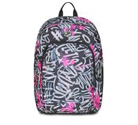 Seven Sac à dos scolaire Pro XXL Detach avec casque sans fil, noir fuchsia, poche intérieure pour PC et poche latérale pour bouteille d'eau, 33 L, école moyenne et supérieure, sac à dos fille, Noir