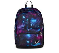 Seven Sac à dos scolaire The Double Pro XXL, bleu, 34 L, double compartiment, casque sans fil assorti, poche pour PC, poche latérale, poche frontale, école moyenne et supérieure, enfants