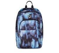 Seven Sac à dos scolaire The Double Pro XXL Detach, bleu, 34 L, double compartiment, casque sans fil inclus, sac à dos amovible et réversible, poche pour PC, poches polyvalentes, école moyenne et