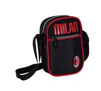 Seven Sac AC Milan Glorious History pour garçons, Ouverture zippée Bicolore, bandoulière réglable, Enfant, garçon, Football, Produit Officiel, idée Cadeau