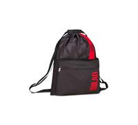 Seven Sac de sport Milan, noir, structure souple, fermeture à cordon de serrage, poche avant, accessoires de sport, football, école, pour enfants et adolescents, Indea cadeau fan